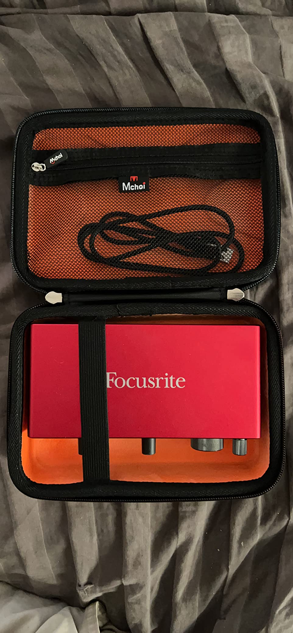 Mchoi Hard EVA Travel Case Compatible with Focusrite Scarlett 2i2 (3rd Gen) 4th Gen USB Audio Interface and Accessories, Case Only customer photo 2