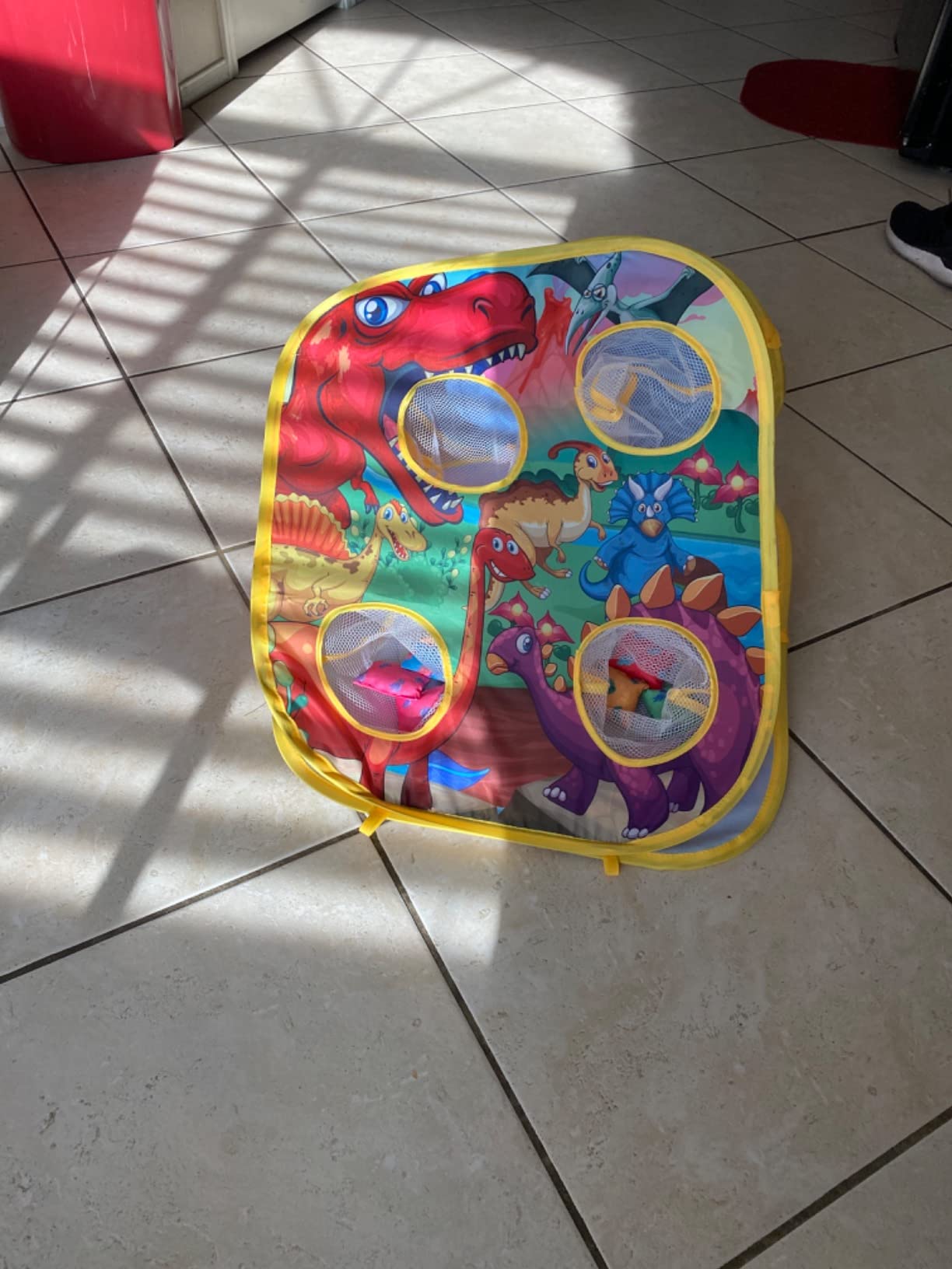 Bean Bag Toss Game for Kids - Cornhole Board Outdoor Toys for Toddlers -Party Activities Carnival Outside Yard Backyard Beach Lawn Games Toy for Kid Boys Girls Age 3 4 5 6 7 8 Year Old Birthday Gifts customer photo 1