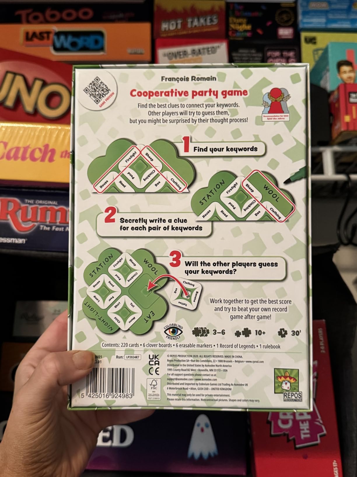 Asmodee So Clover! Party Game - Cooperative Word Association Board Game for Ages 10+, 3-6 Players, 30 Min Playtime customer photo 2