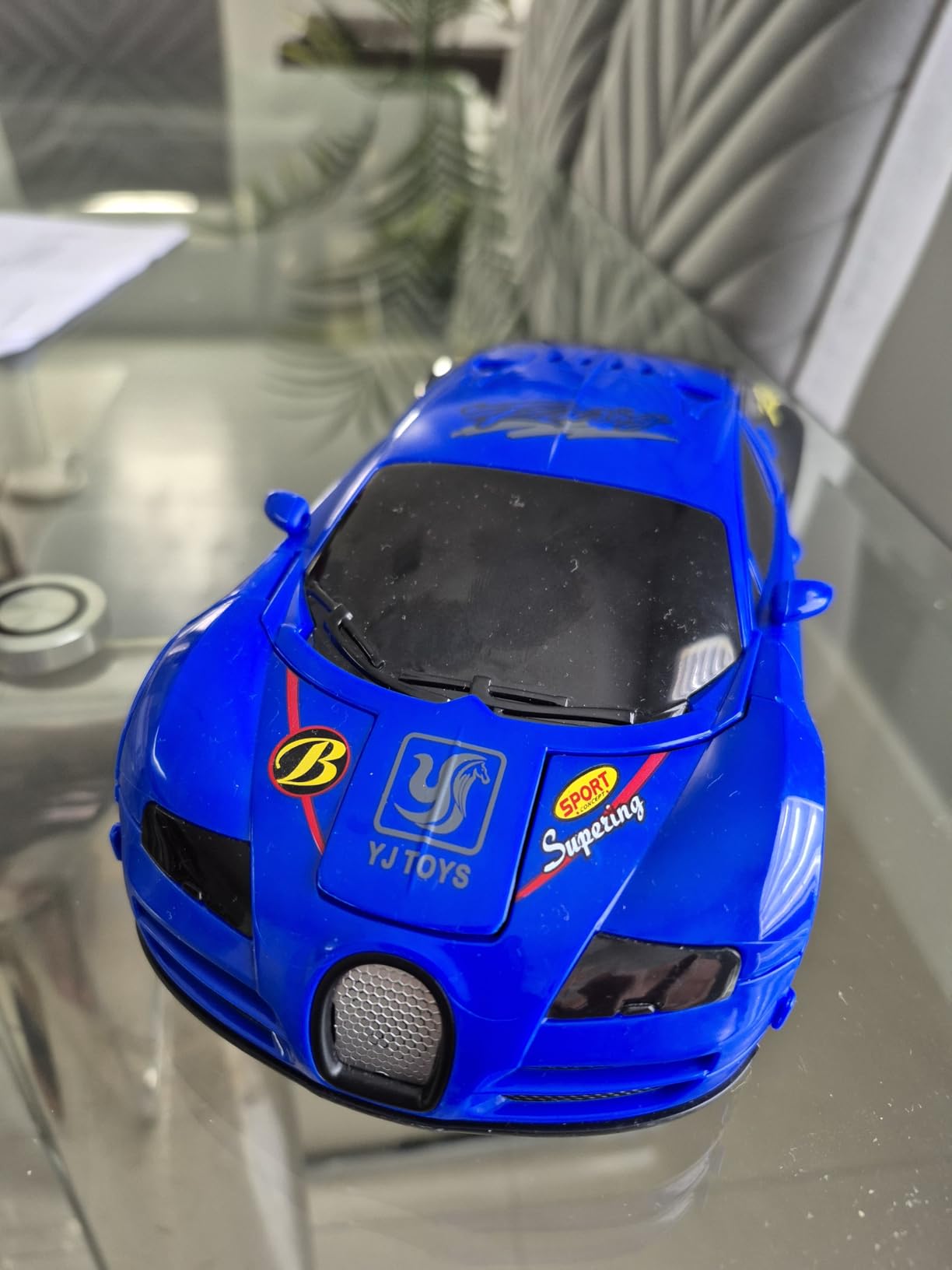 FDJ Remote Control Car - Transform Toys Car Robot, One Button Deformation to Robot with Flashing Light, 2.4Ghz 1:18 Scale Transforming Police Car Kids Toys with 360 Degree Rotating, Girls Boys Toys customer photo 1