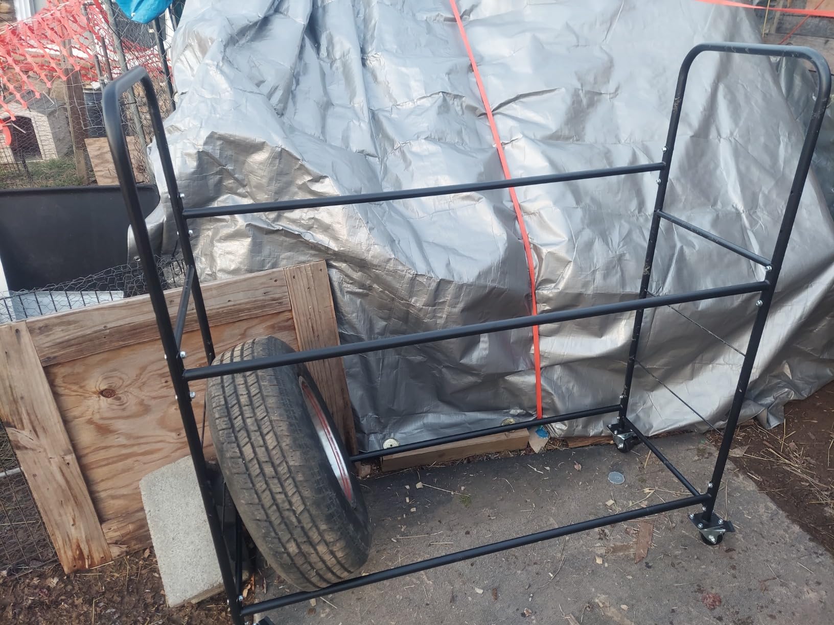 STEELAID Tire Storage Rack - Rolling Rack for Garage - Indoor/Outdoor Shelves 60 inch Organizer customer photo 2