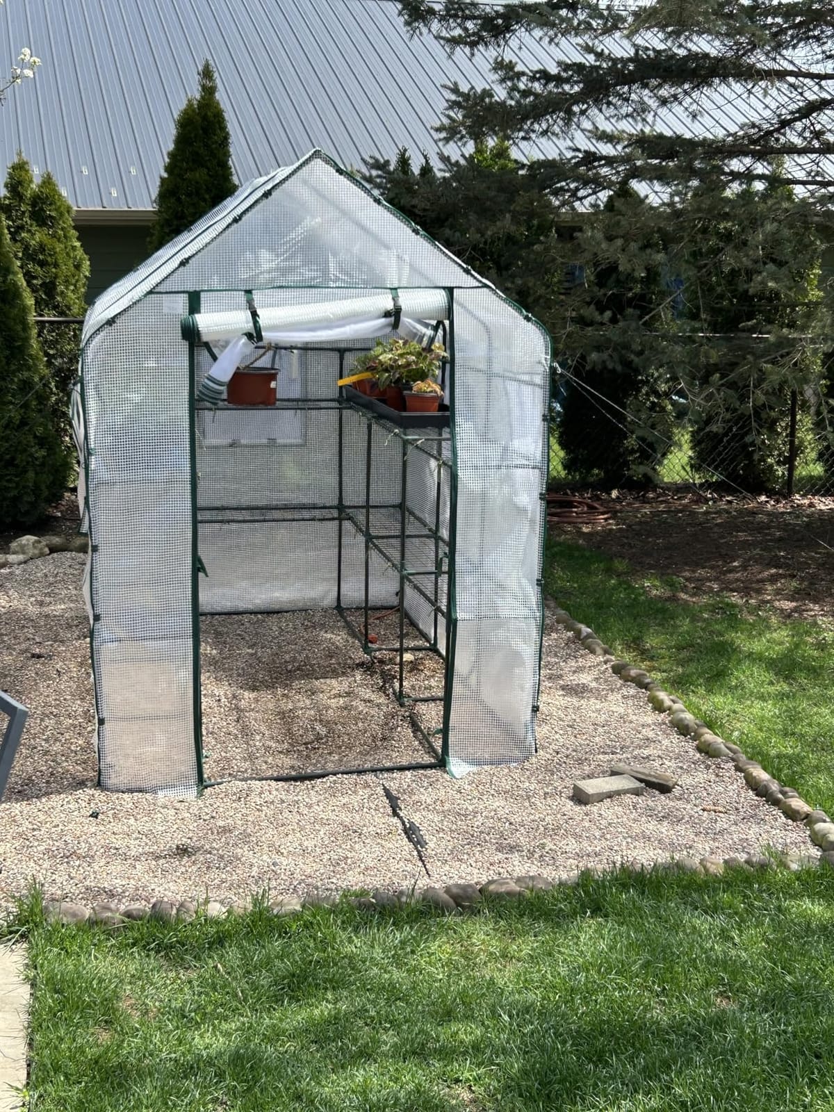 SUNGIFT Walk-in Greenhouse, 57 x 61 x 80 in, 3 Tiers 10 Shelves customer photo 2