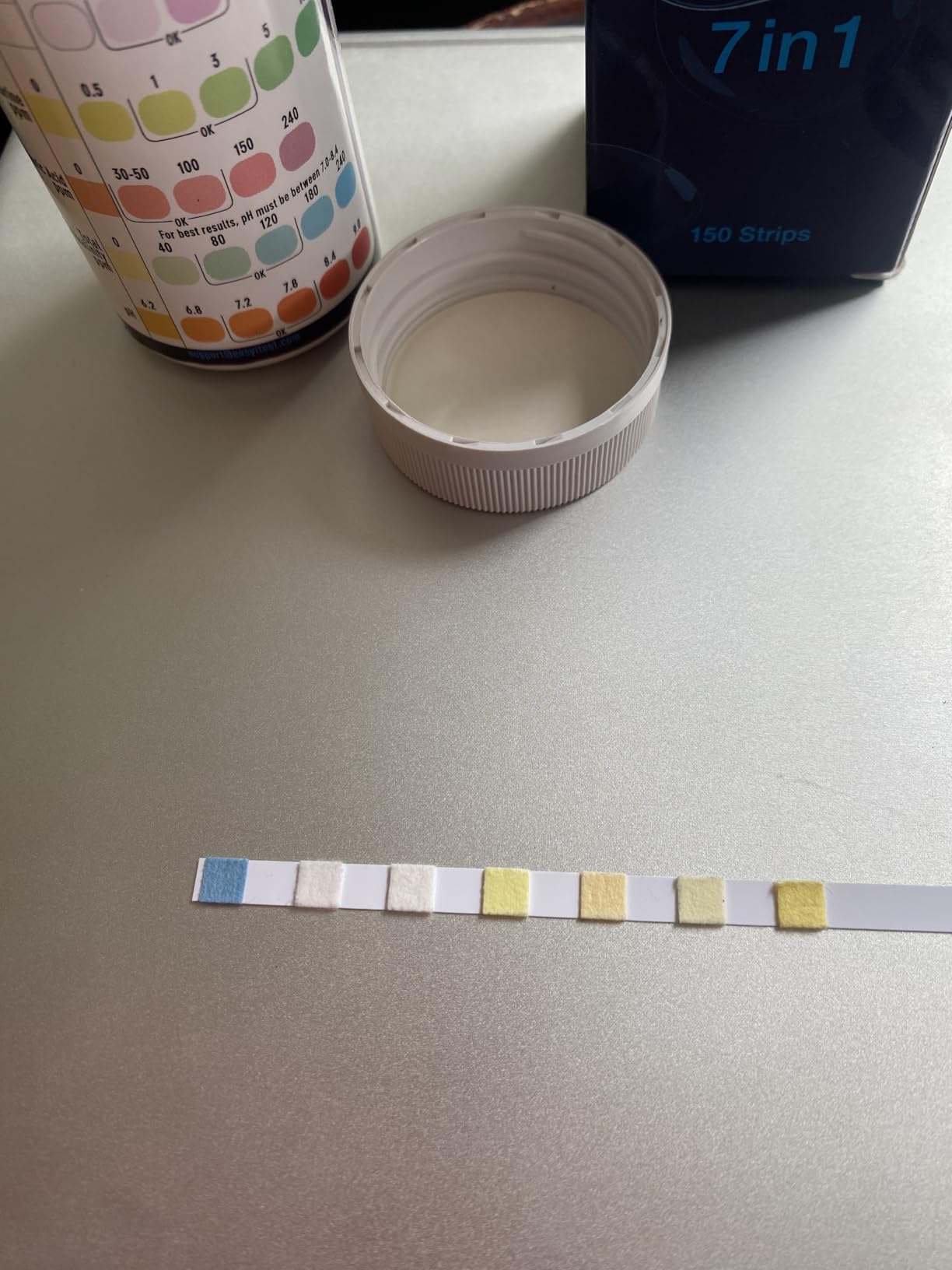 EASYTEST 7-Way Pool Test Strips, 150 Strips Water Test for Hot tub and Spa customer photo 2