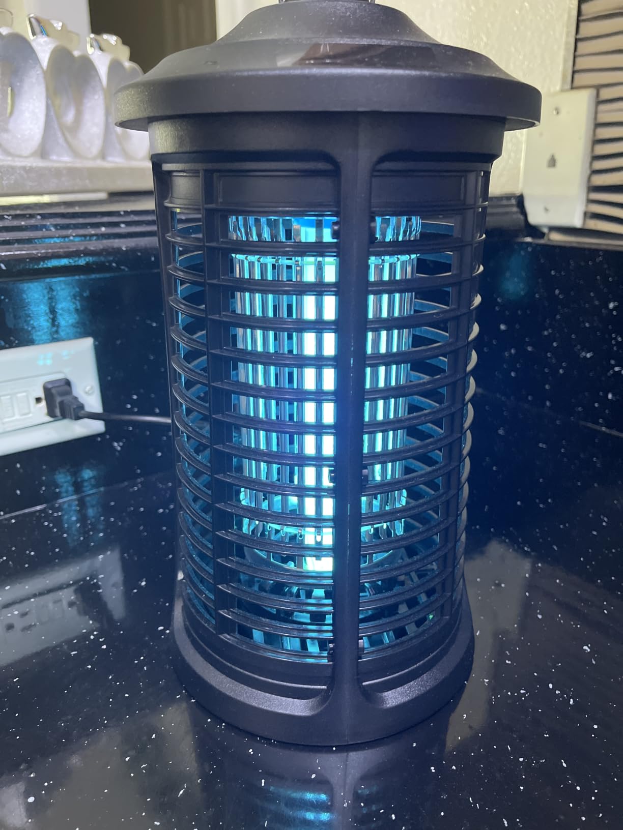 Electric Bug Zapper Indoor/Outdoor, 4200V High Powered Mosquito Zappers Killer, Waterproof Insect Fly Swatter Zapper Mosquito Trap Outdoor, Fly Traps, Insect Killer for Home,Garden,Backyard, Camping customer photo 1