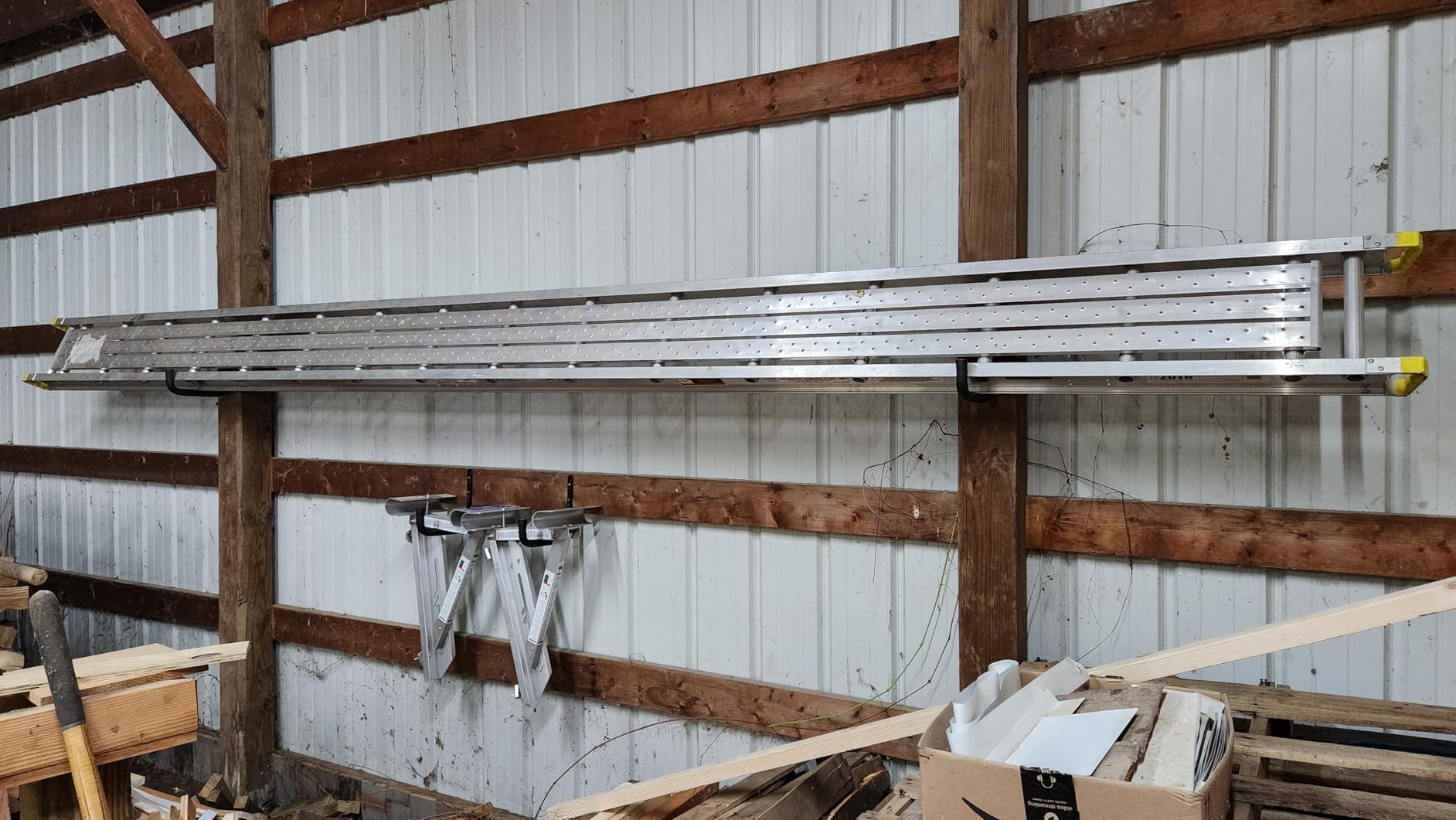 Garage Storage Ladders Hooks, 6 Pack Heavy Duty Utility Hanger, 9.8IN Wall Mount Rack Safely Holds 50 Pounds customer photo 2