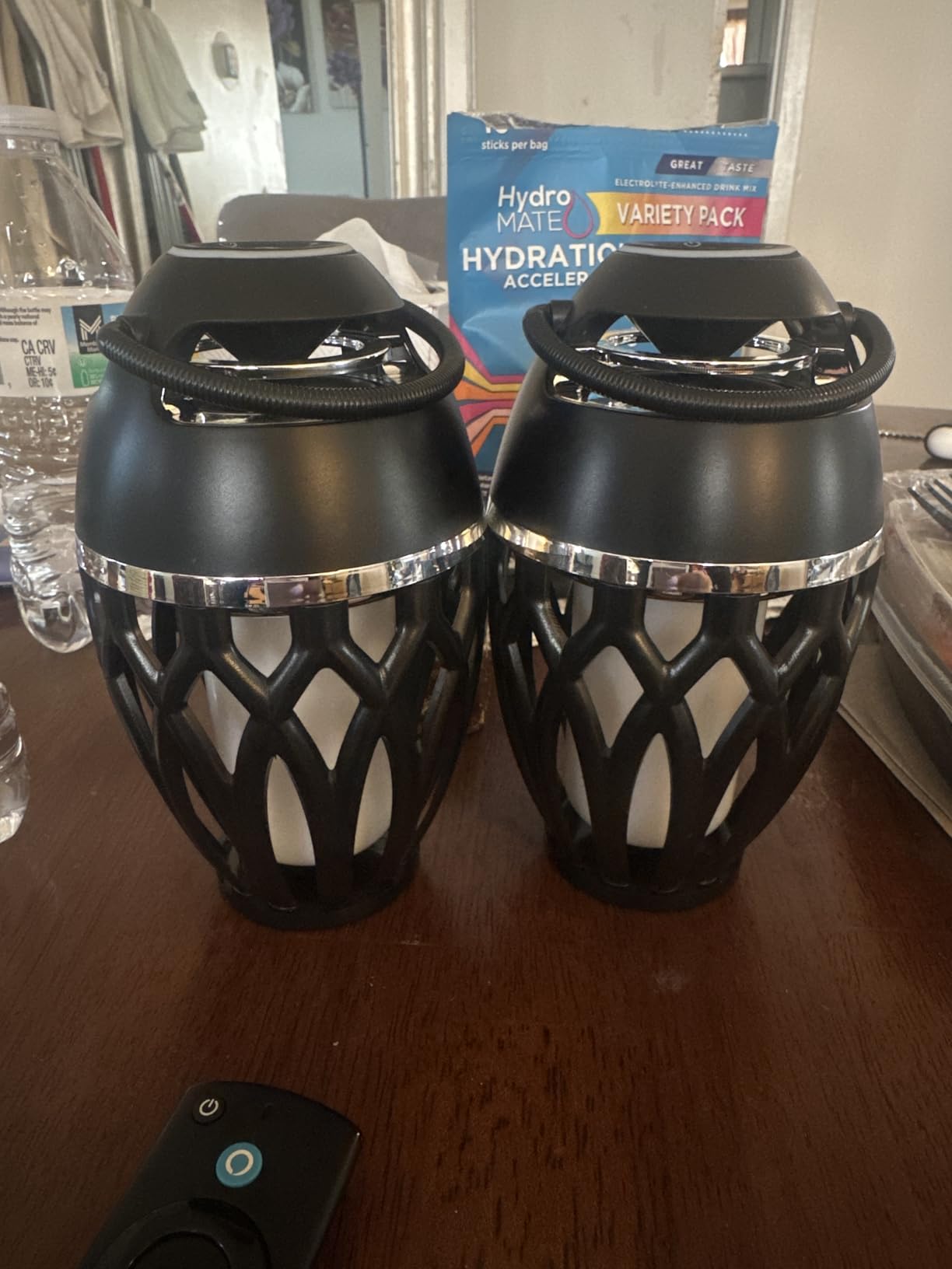 2 Pack Outdoor Bluetooth Speakers, LED Flame Light, Gifts for Men & Women customer photo 2