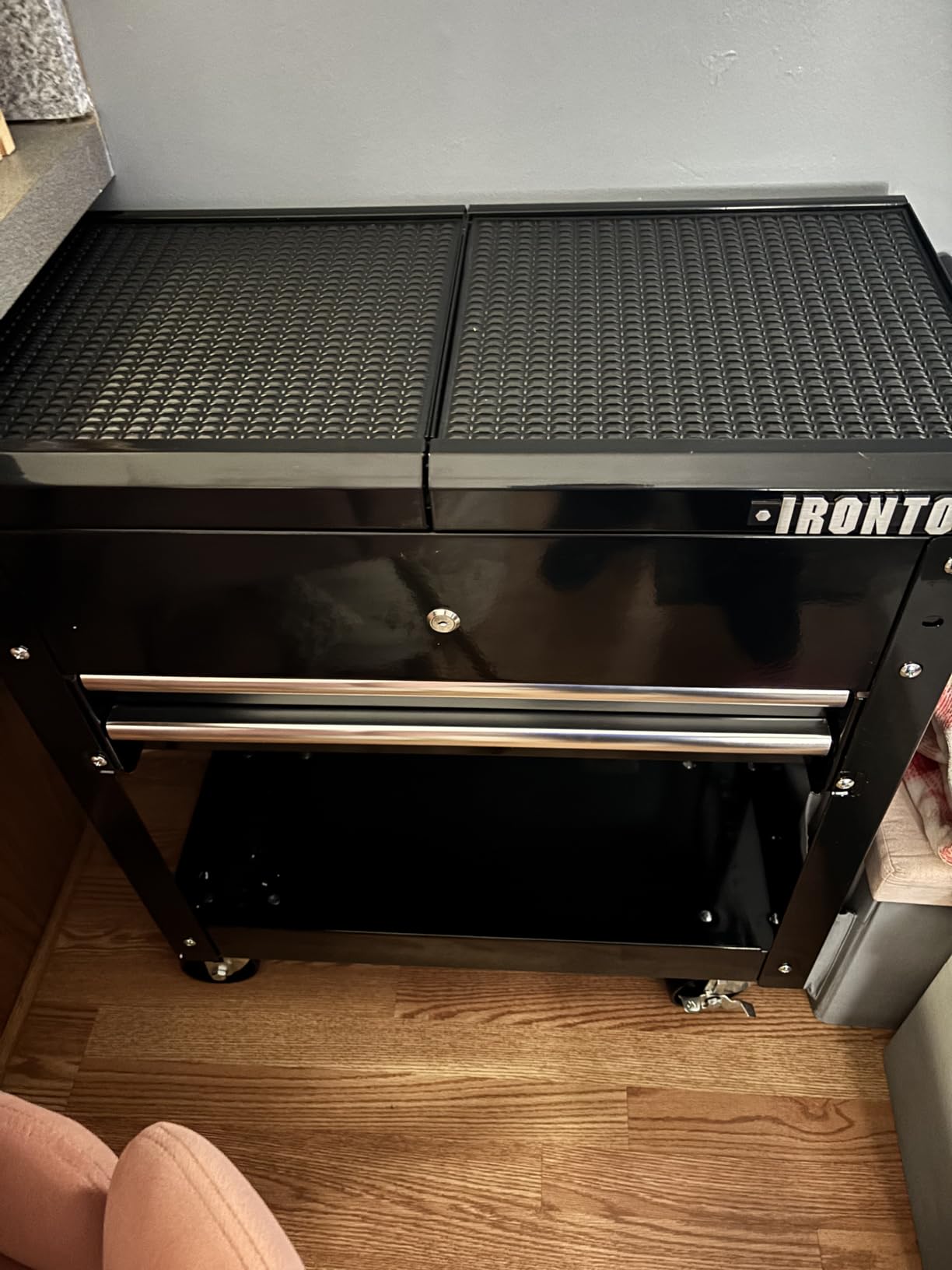 Ironton Slide-Top Mobile Tool Chest, 4 Locking Drawers, Powder-Coat customer photo 1