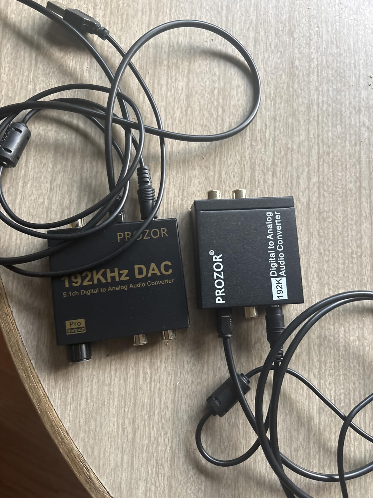 PROZOR 192kHz Digital to Analog Audio Converter - Converts Dolby AC-3 DTS 5.1CH Digital Audio to Stereo Analog Output, Optical to L/R DAC Decoder, DAC Converter SPDIF TOSLINK to Stereo L/R & 3.5mm customer photo 2