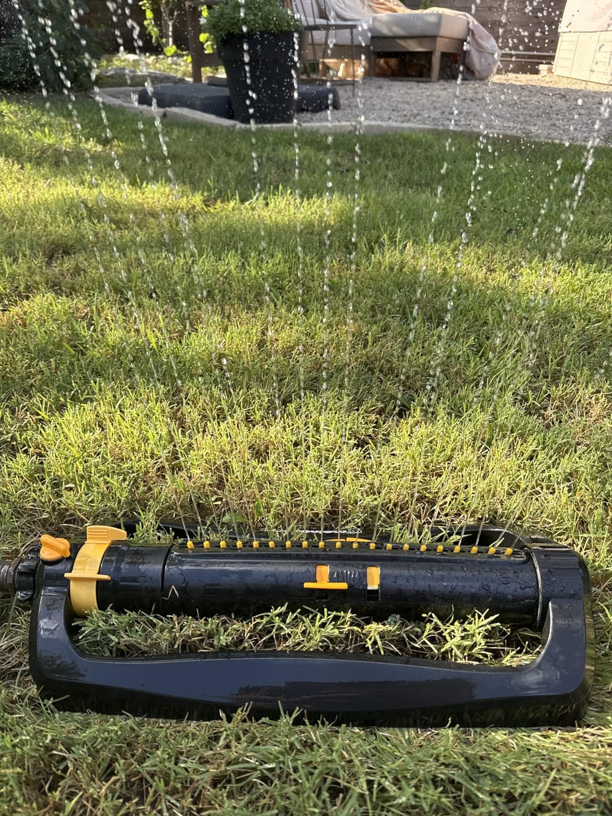 Melnor XT Oscillating Sprinkler, 4500 Sq Ft: Flow, Width & Range Adjust customer photo 2