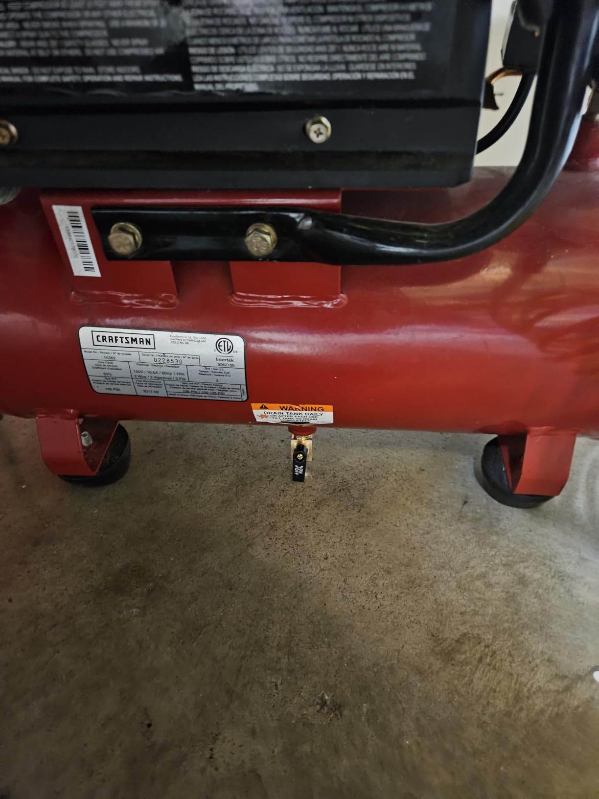 SUNROAD Air Compressor Valve Brass Drain Cock Ball Valve 1/4