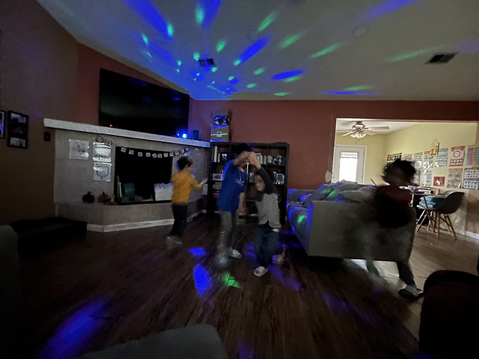 Disco Ball Light, Party Favors & Decorations, USB LED Mini Sound Activated DJ Dance Colourful RGB Strobe Lamp for Home Room Dance Karaoke Xmas Halloween Happy Birthday Wedding Club Show customer photo 1