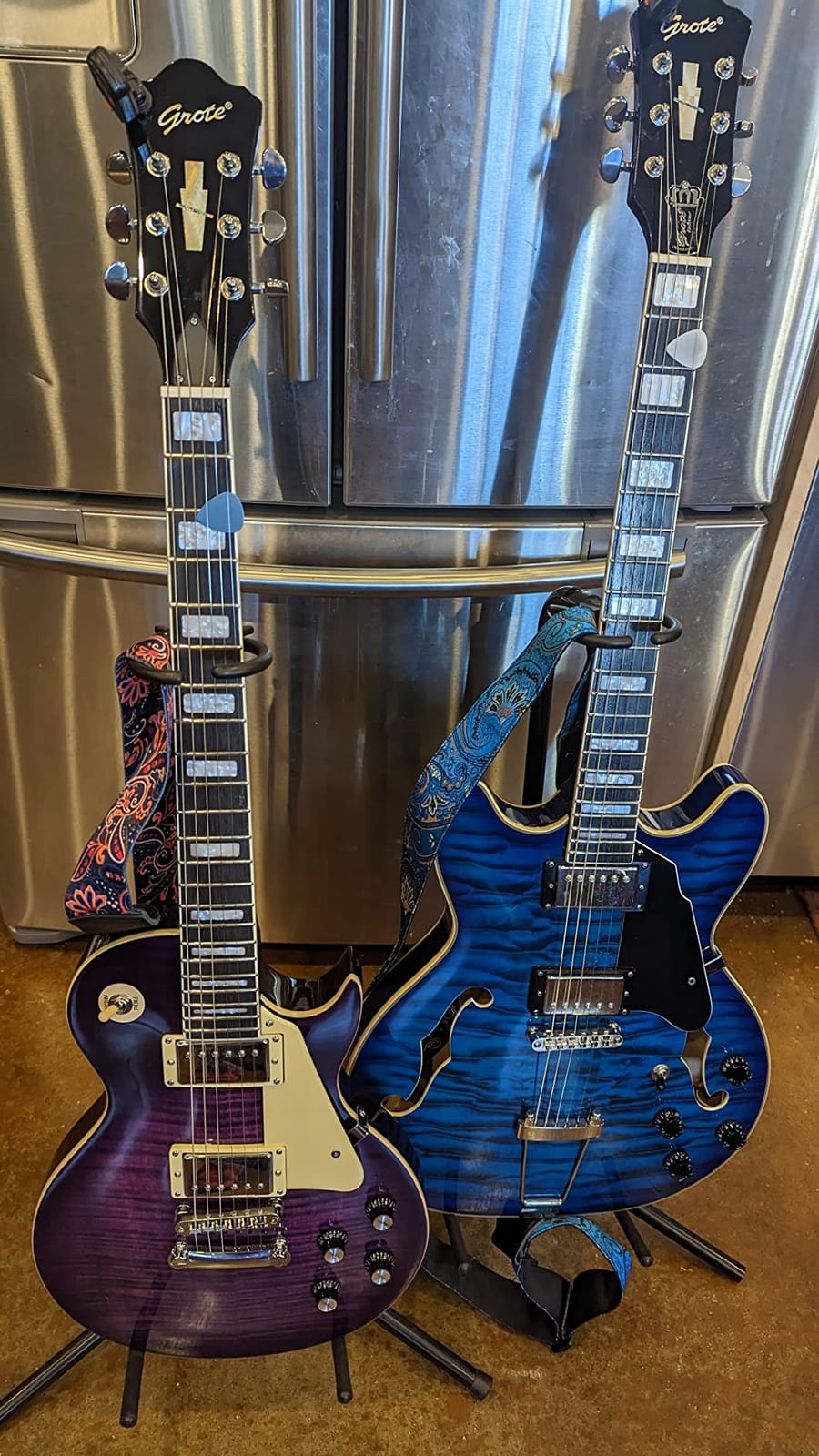 Grote Electric Guitar Solid Body LPYS-006 Maple Neck, Stainless Steel Frets, Ideal for All Levels, with Gigbag(Black) customer photo 2