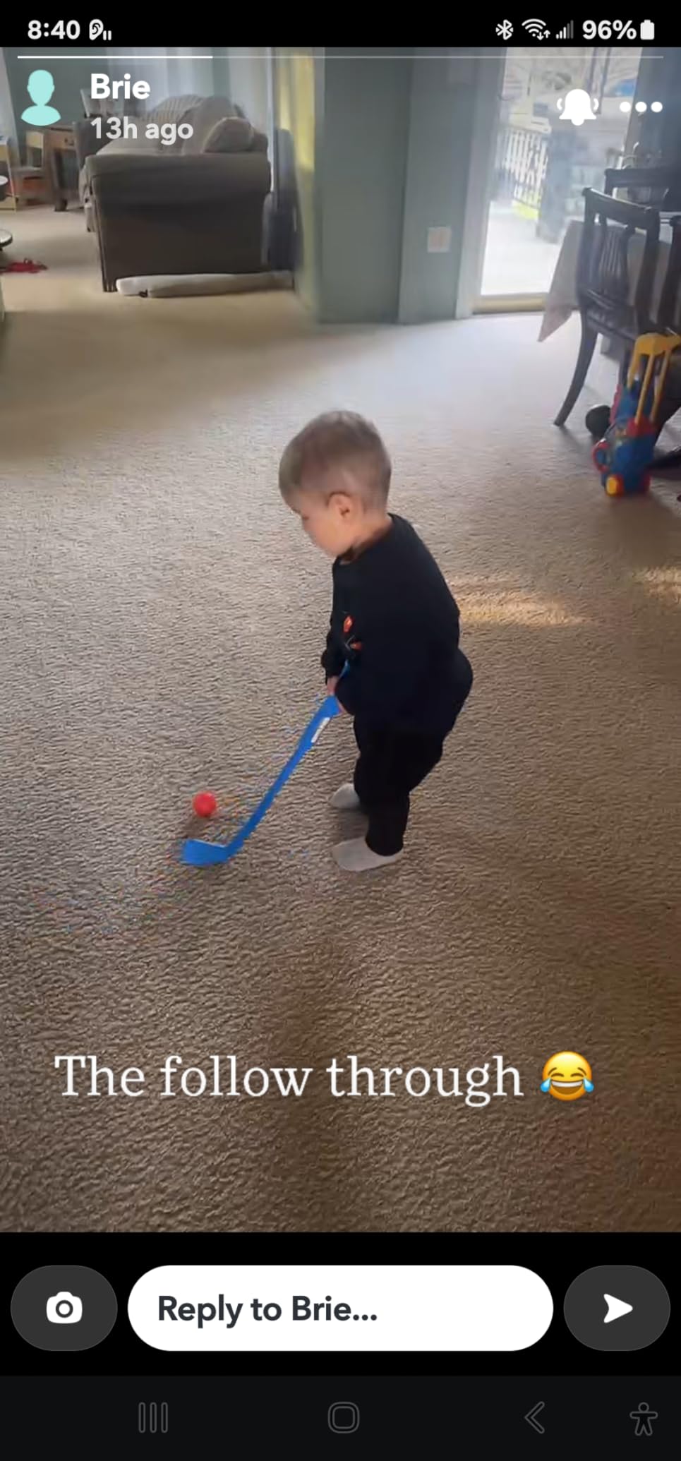Liberry Toddler Golf Clubs Set Toy for 1 2 3 4 Years Old Boys Girls, Blue customer photo 2