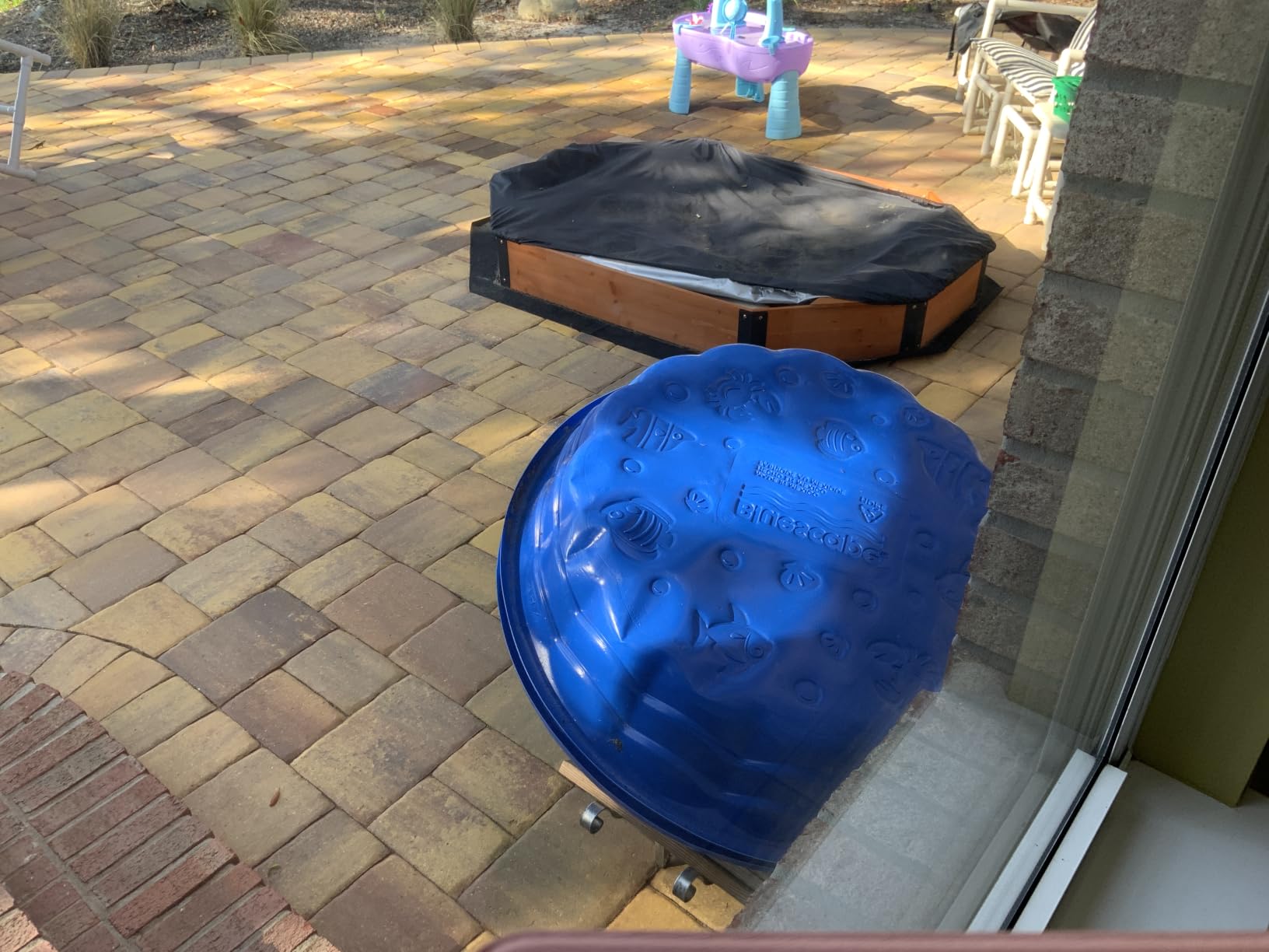 85''x78''x9'' Wooden Octagon Sandbox with Cover, Large Sandpit for Kids Outdoor Patio Backyard Play, Easy & Quick Assemble customer photo 2