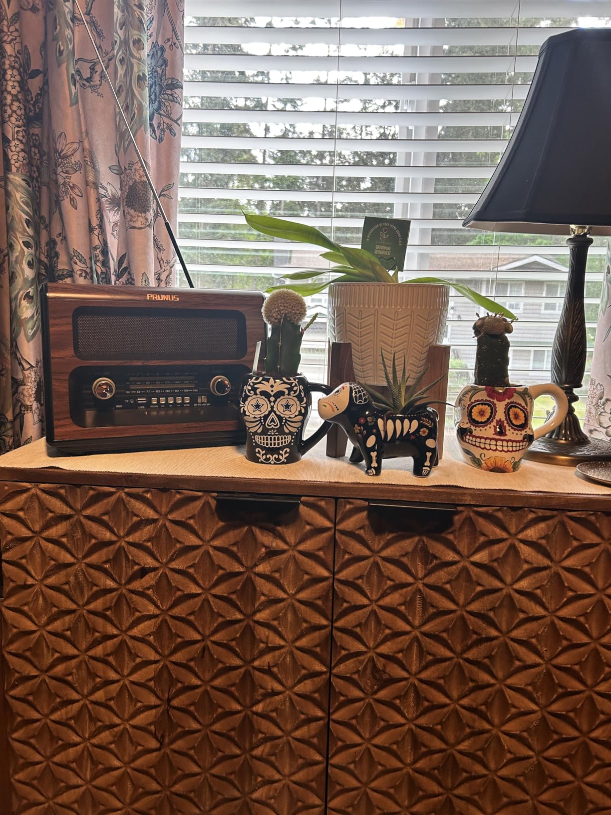 PRUNUS J-199 Large Vintage Radio Bluetooth, AM FM Radio Shortwave customer photo 1