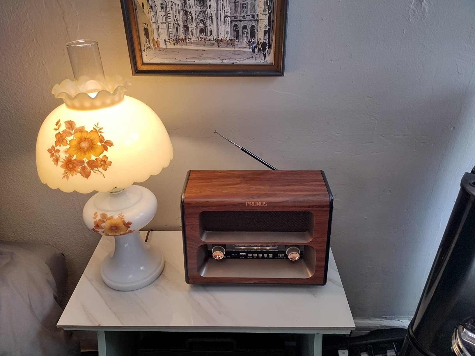 PRUNUS J-199 Large Vintage Radio Bluetooth, AM FM Radio Shortwave customer photo 2
