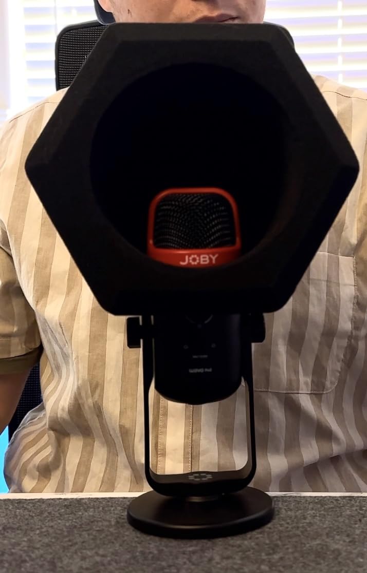 Professional Microphone Isolation Ball with 2-Layered Pop Filter, High Density Foam Great Noise Cancellation customer photo 1
