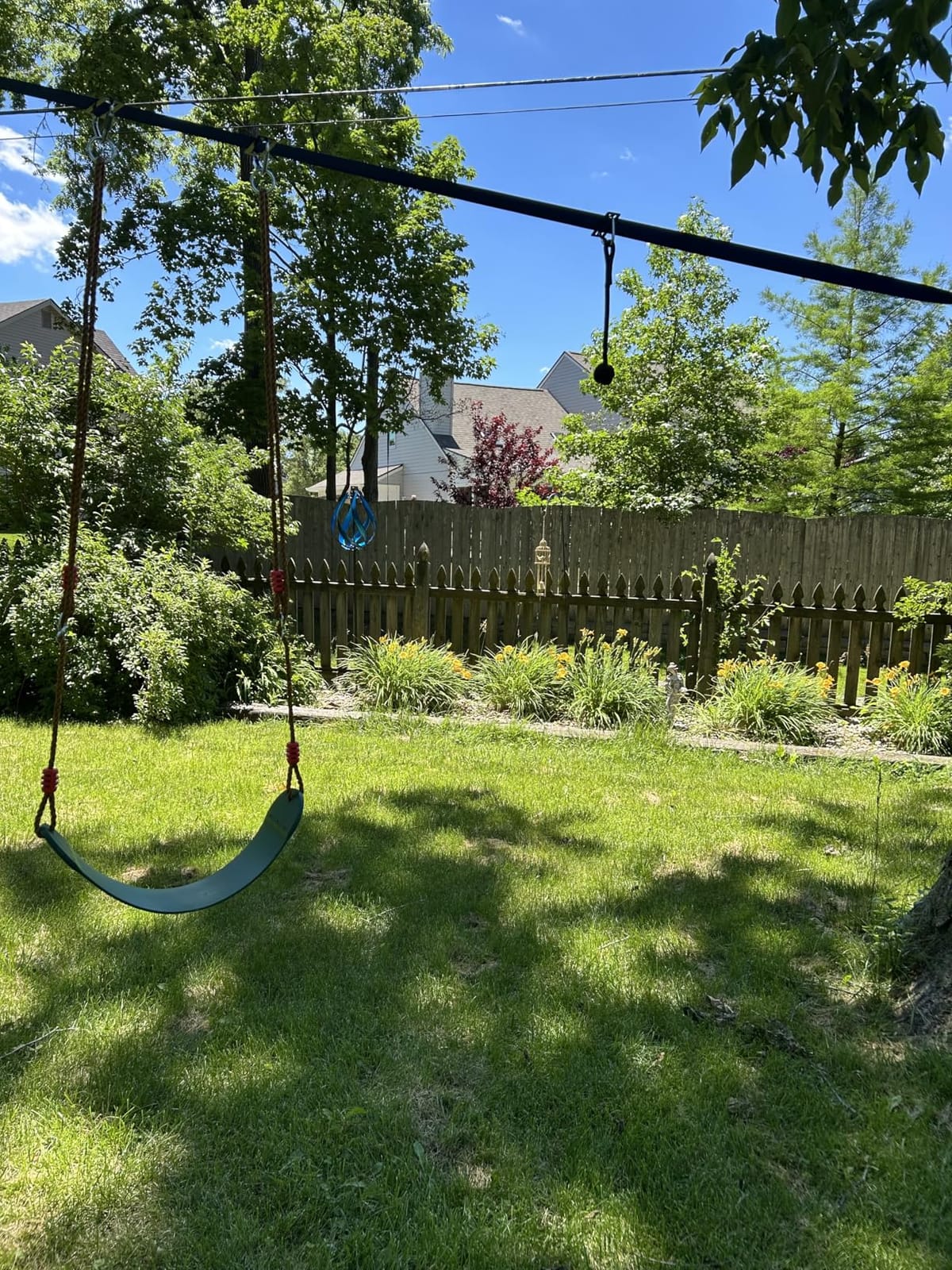 Ninja Warrior Obstacle Course for Kids - 2 * 56FT Slackline Kit with 8 Obstacles | Upgraded Quick-Install Buckles (No Threading Needed), CPC Compliant Outdoor Play Set customer photo 1