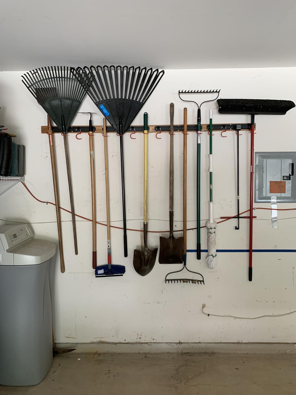 WALMANN All Metal 64 inch Wall Mount Garden Tool Organizer for Garage customer photo 2