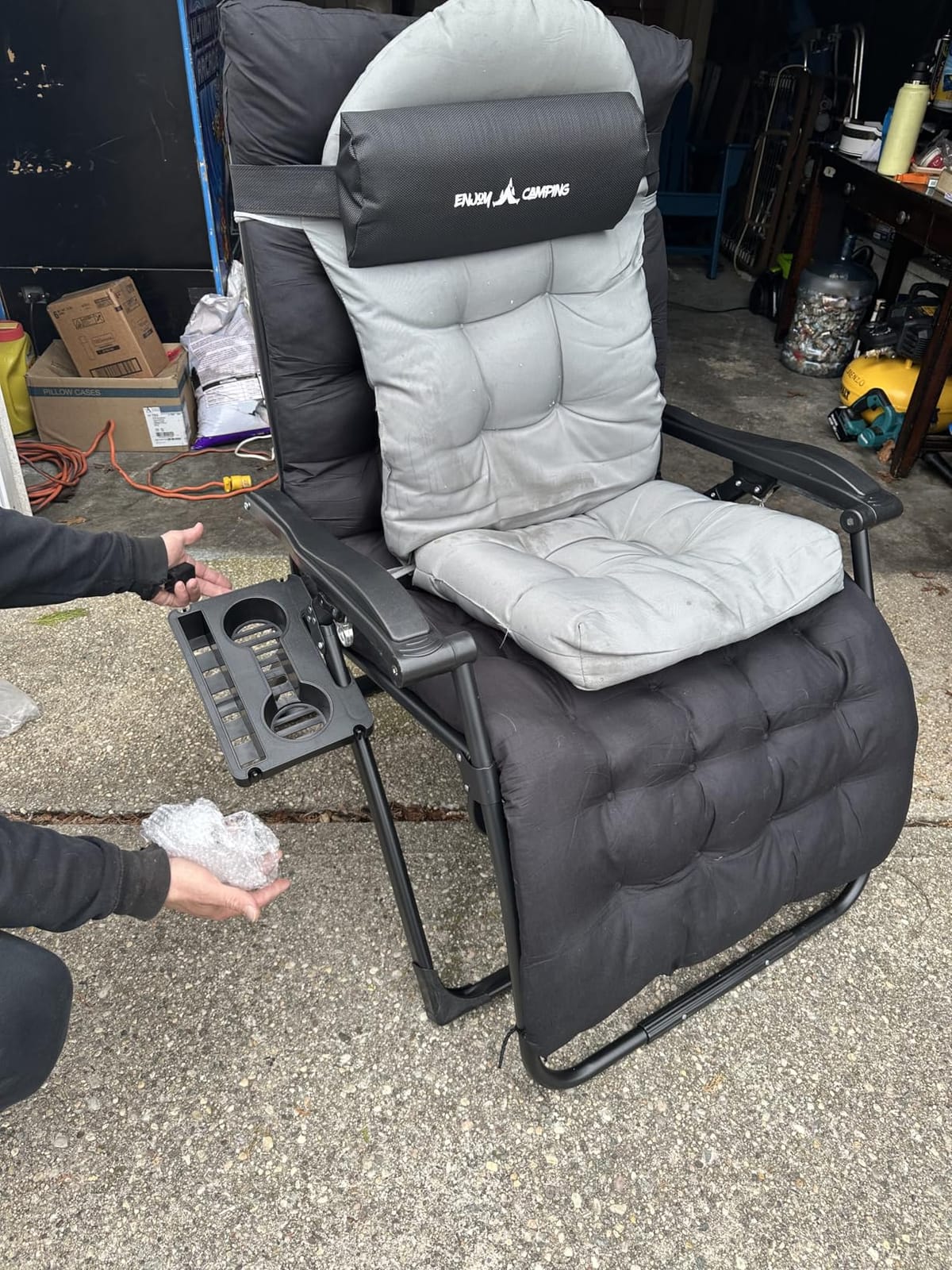 UDPATIO Oversized Zero Gravity Chair Patio Reclining Chairs with Cushion customer photo 1