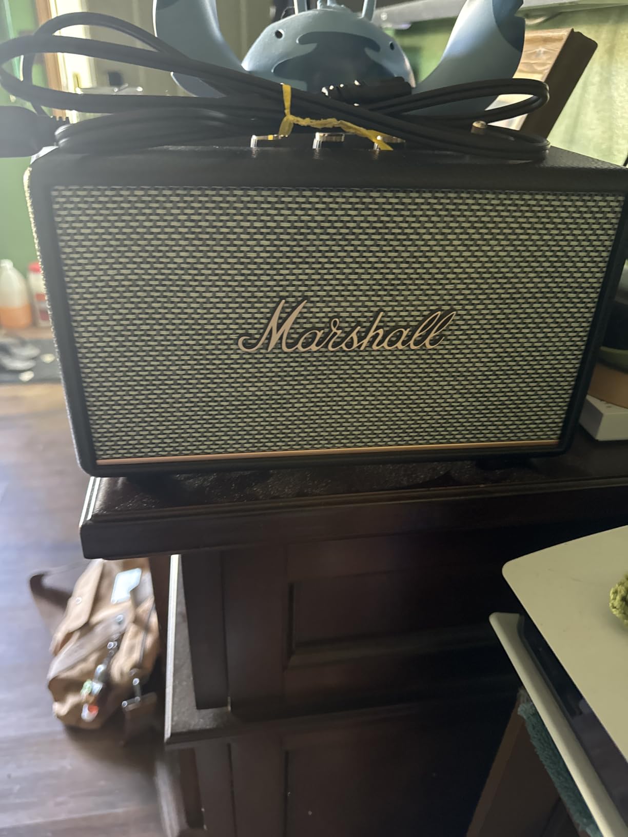 Marshall Acton III Bluetooth Home Speaker - Loud Stereo Sound with Bass and Treble Controls | Plug-in Powered | 3.5mm Aux Input - Cream customer photo 1
