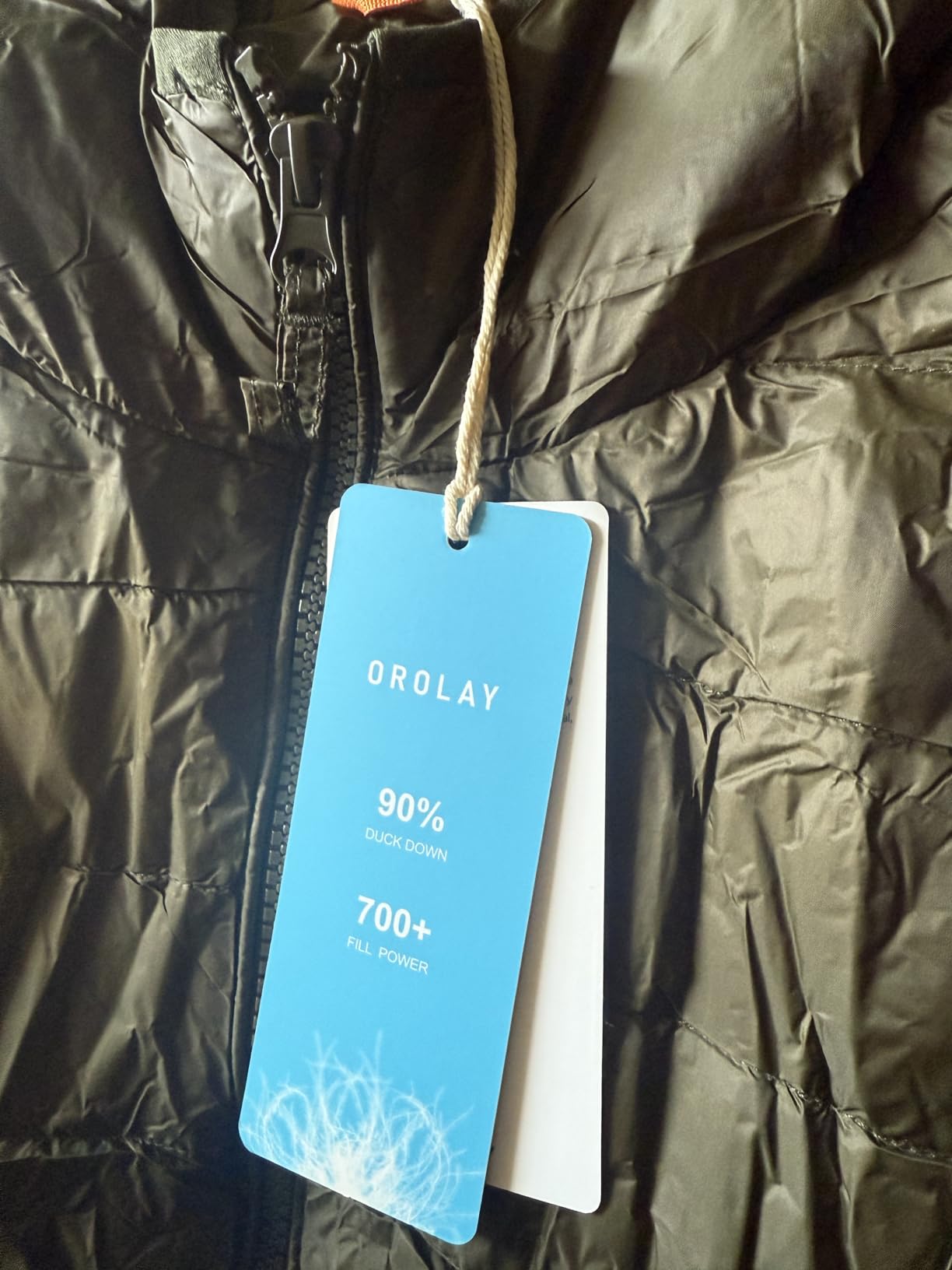 Orolay Women's Lightweight Packable Down Jacket, Hooded Short Puffer Coat customer photo 2