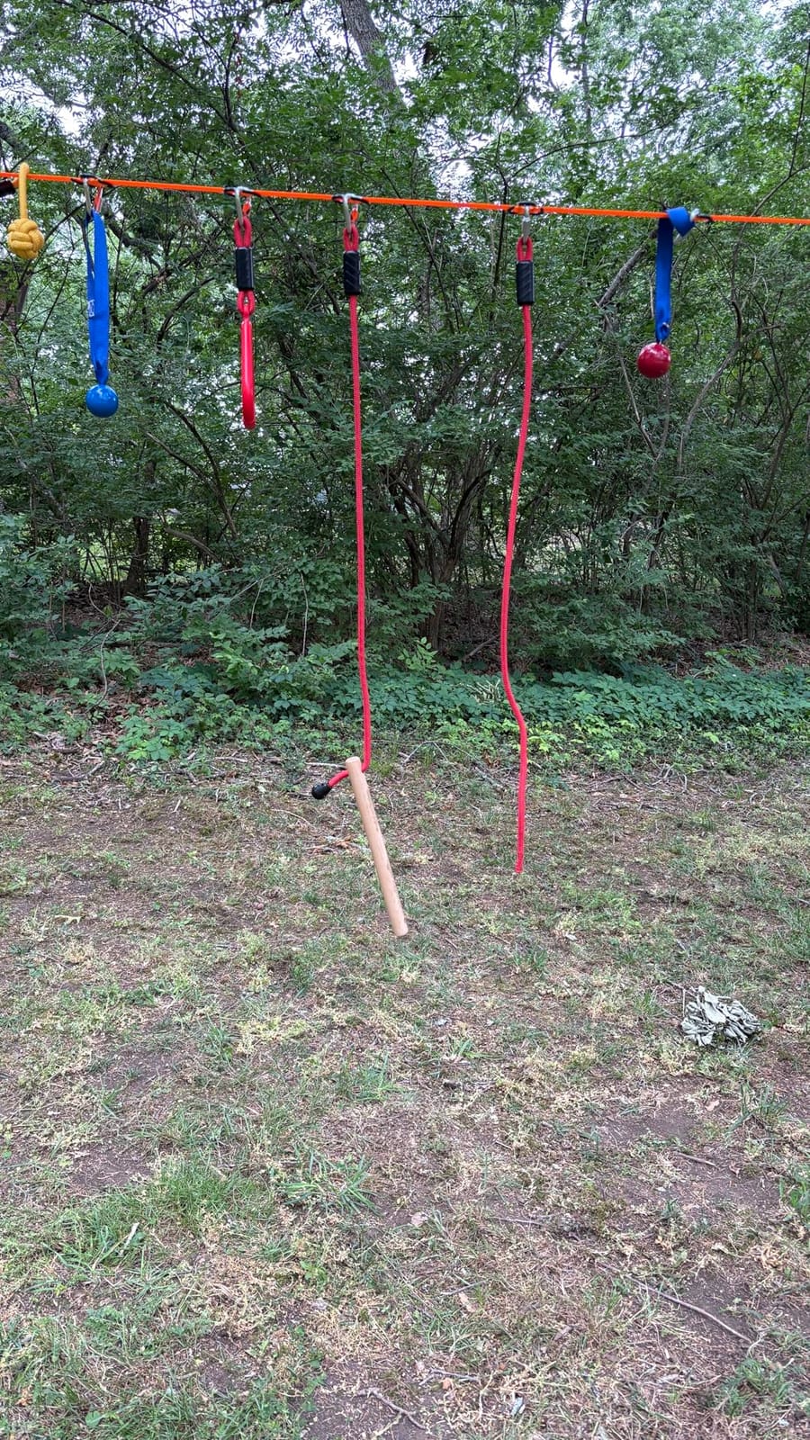 Hyponix Ninja Warrior Obstacle Course for Kids, 2 x 60 ft, 13 Obstacles customer photo 2