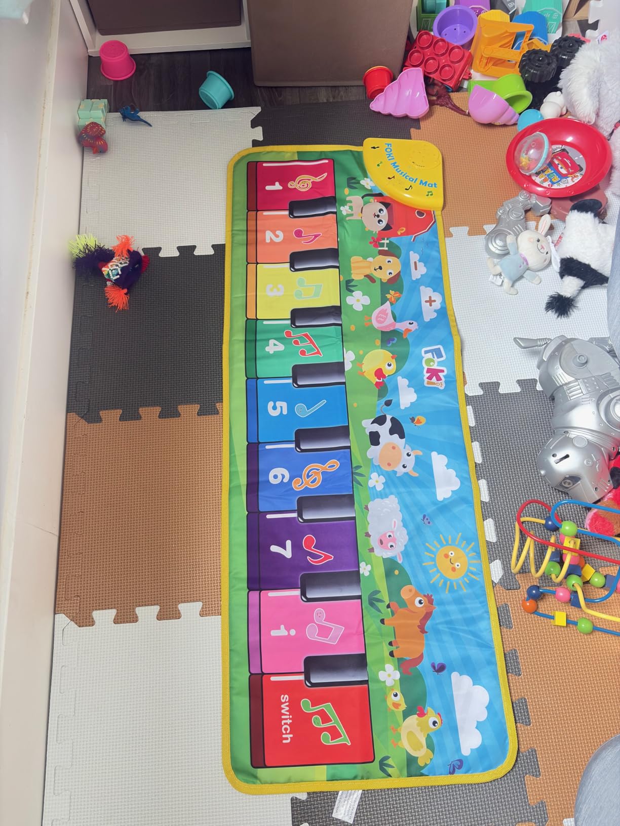 FOKI Floor Piano Mat, Baby & Toddler Toys for 1-3 Year Old Boys & Girls customer photo 2