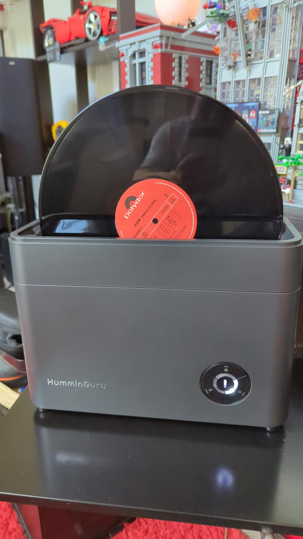 HumminGuru Ultrasonic Vinyl Record Cleaner Machine, HG01 Dark Gray, 12 Inch customer photo 2