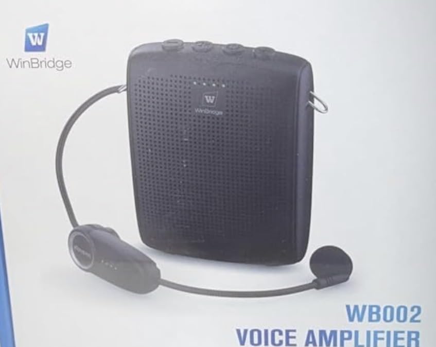 WinBridge Voice Amplifier with Bluetooth, Portable Speaker and Microphone customer photo 1