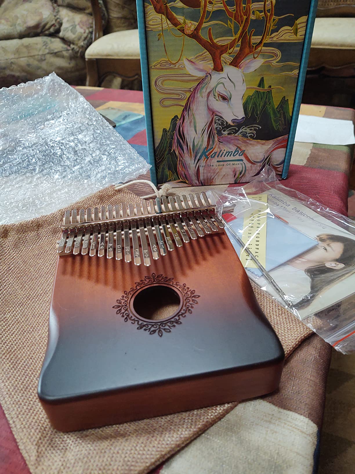 Kalimba 21 Keys ,Calimba , Portable Kalimba Thumb Piano , Finger Piano Kalimba 21 Keys , Thumb Piano for Adults and Beginners. customer photo 2