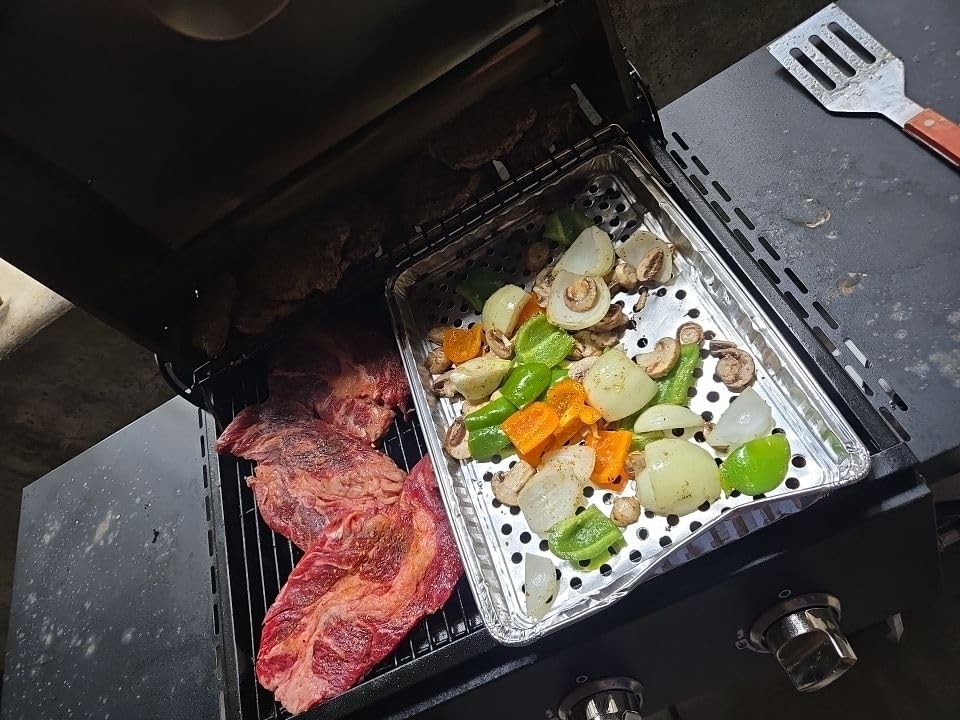 Nexgrill Propane 3 Burner Gas Grill, Side Tables with Stainless Steel Lid customer photo 2