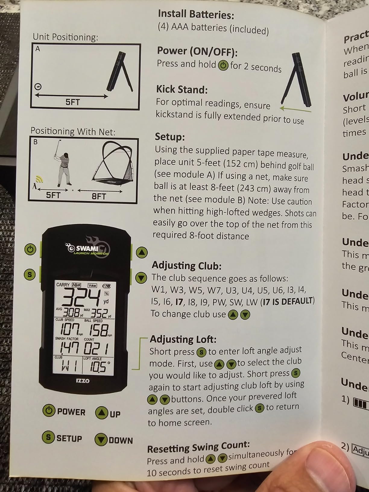 Izzo Golf Swami Launch Master Golf Launch Simulator - Golf Training Aid customer photo 1