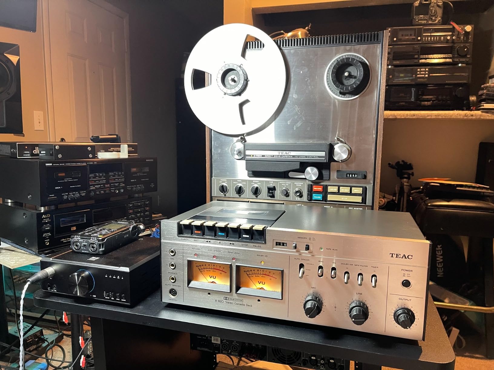 aune S9c Pro DAC with Headphone Amp, 10MHz Clock Input, 32bit/768kHz/DSD512/MQA, Dual-DAC Chip, 6.35/XLR/4.4 Jack, PLL/Clock Sync Tech/Twin JFET, for PC/Speaker/Home Audio (Black) customer photo 1