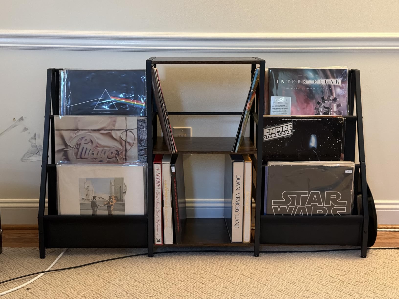 Record Player Stand with Vinyl Storage, Record Player Table with Vinyl Record Storage Up to 280 Albums, Turnta ble Stand with Record Holder Display Shelf, Record Cabinet for Media Stereo Audio customer photo 1