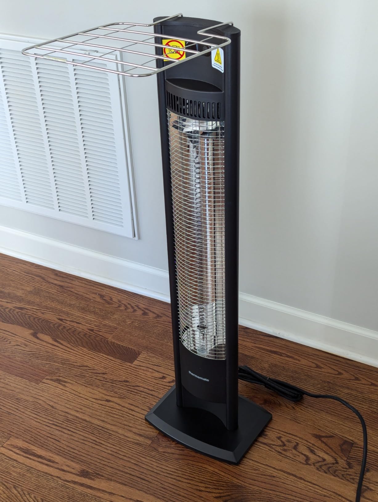 ThermoMate Electric Patio Heater, 1500W IP65 Outdoor/Indoor Infrared Heater with Remote, 8 Heating Levels 8-Hour Timer & Oscillation, Tip-over Protection for Garage Backyard Restaurant customer photo 1
