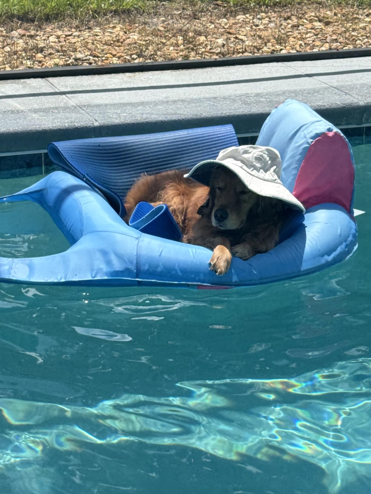 SwimWays Spring Float Premium Duo, Pool Chair Fits 2 Adults, Inflatable Pool Floats Adult with Fast Inflation for Ages 15 & Up customer photo 2