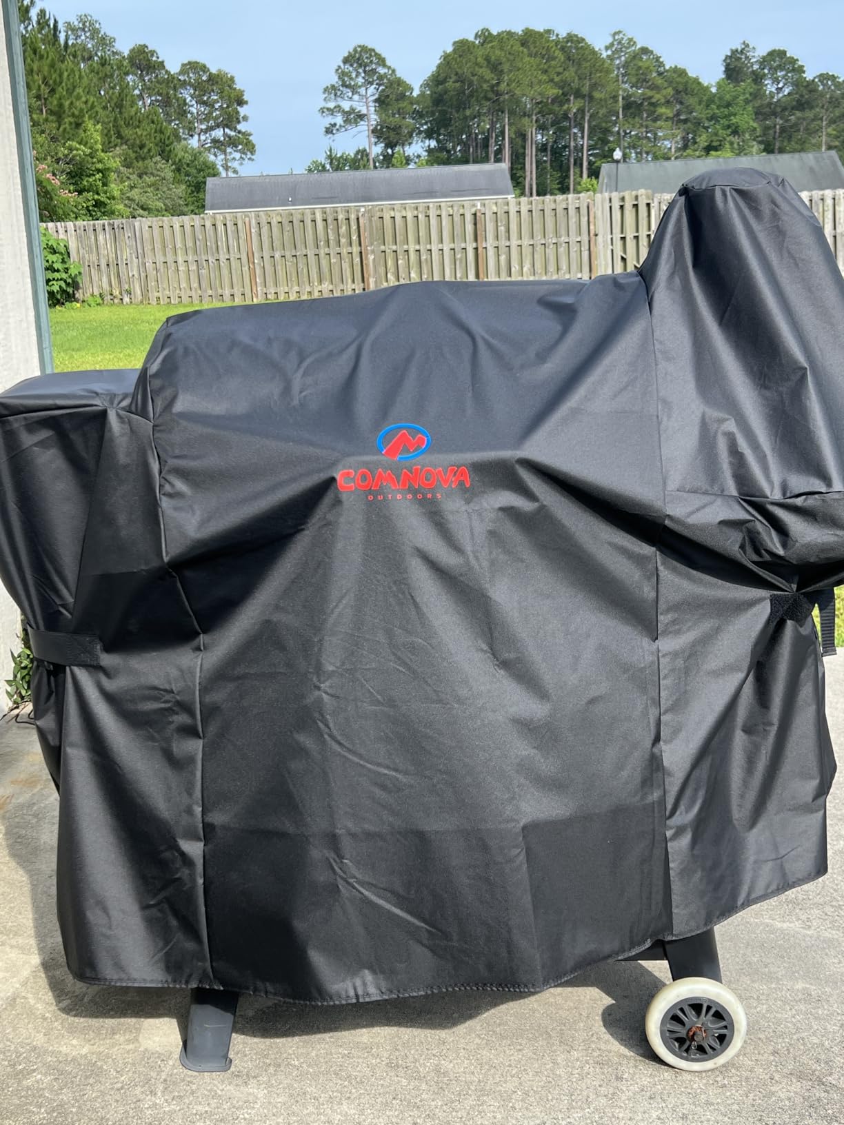 Comnova Grill Cover for Pit Boss 820-850 - Z Grill 700 - Premium Wood Pellet Smoker Cover for Pitboss Waterproof & Heavy Duty, 600D Pellet BBQ Cover for Pit Boss 820 Deluxe, Pro 850 and Z Grill 700 customer photo 1
