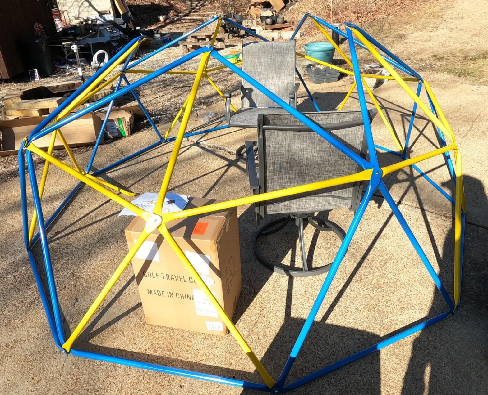 Hapfan 10 ft Climbing Dome with Hammock and Swing Seat customer photo 2