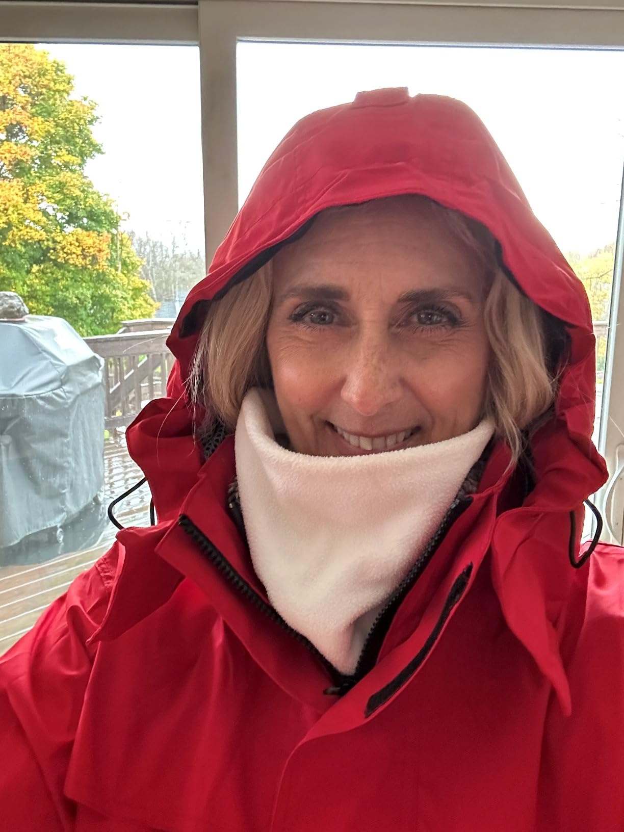 iCreek Rain Suit Waterproof Breathable Lightweight 2-Piece Rain Gear Unisex customer photo 1