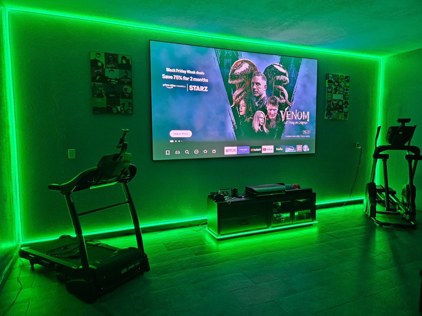 AWOL VISION 120-inch Projector Screen Fixed Frame, 1.3 dB Peak Gain, The Perfect Combo with LTV-2500, 80% Picture Quality Improved, 4K / 8K Ultra HD, Active 3D Wall Mount Projector Screen, MW-120 customer photo 1