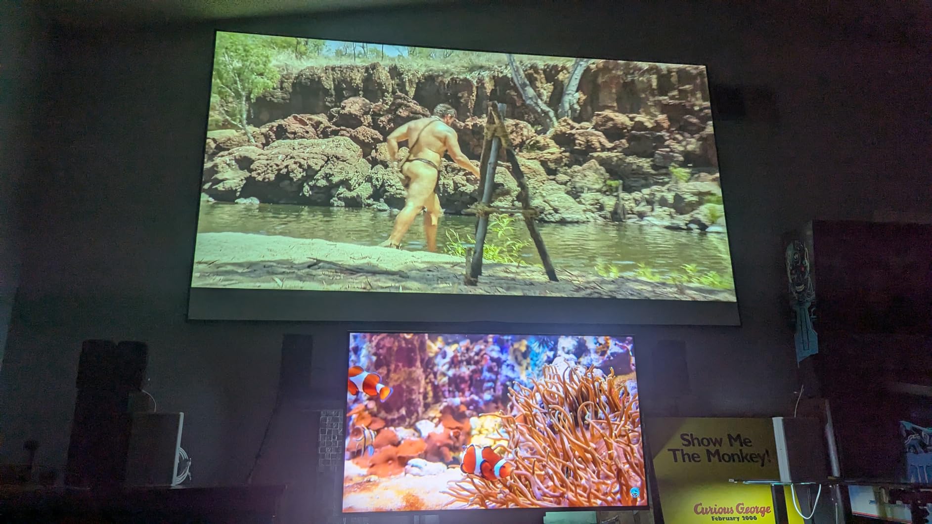 AWOL VISION 120-inch Projector Screen Fixed Frame, 1.3 dB Peak Gain, The Perfect Combo with LTV-2500, 80% Picture Quality Improved, 4K / 8K Ultra HD, Active 3D Wall Mount Projector Screen, MW-120 customer photo 2