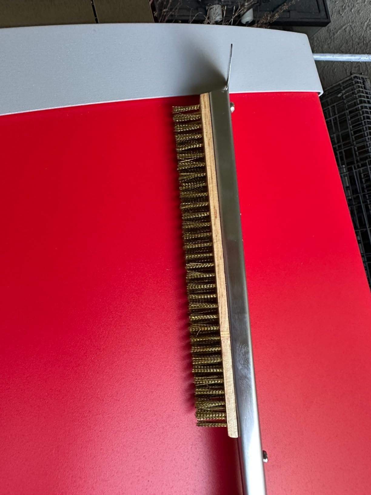 Senwosa 22” Pizza Oven Brush with Stone Scraper - Heat Resistant customer photo 2