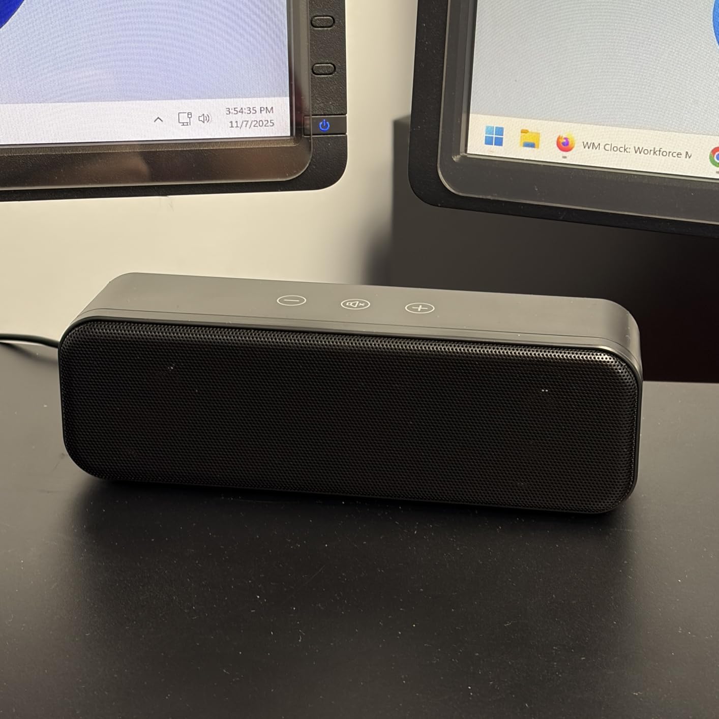 Computer Speakers for Desktop PC Laptop, Wired, USB Plug-in, External Speakers for Monitor, Small Computer Sound bar for PC, Loud Speaker with Deep Bass, Touch Control, Built-in USB-C to USB Adapter customer photo 2