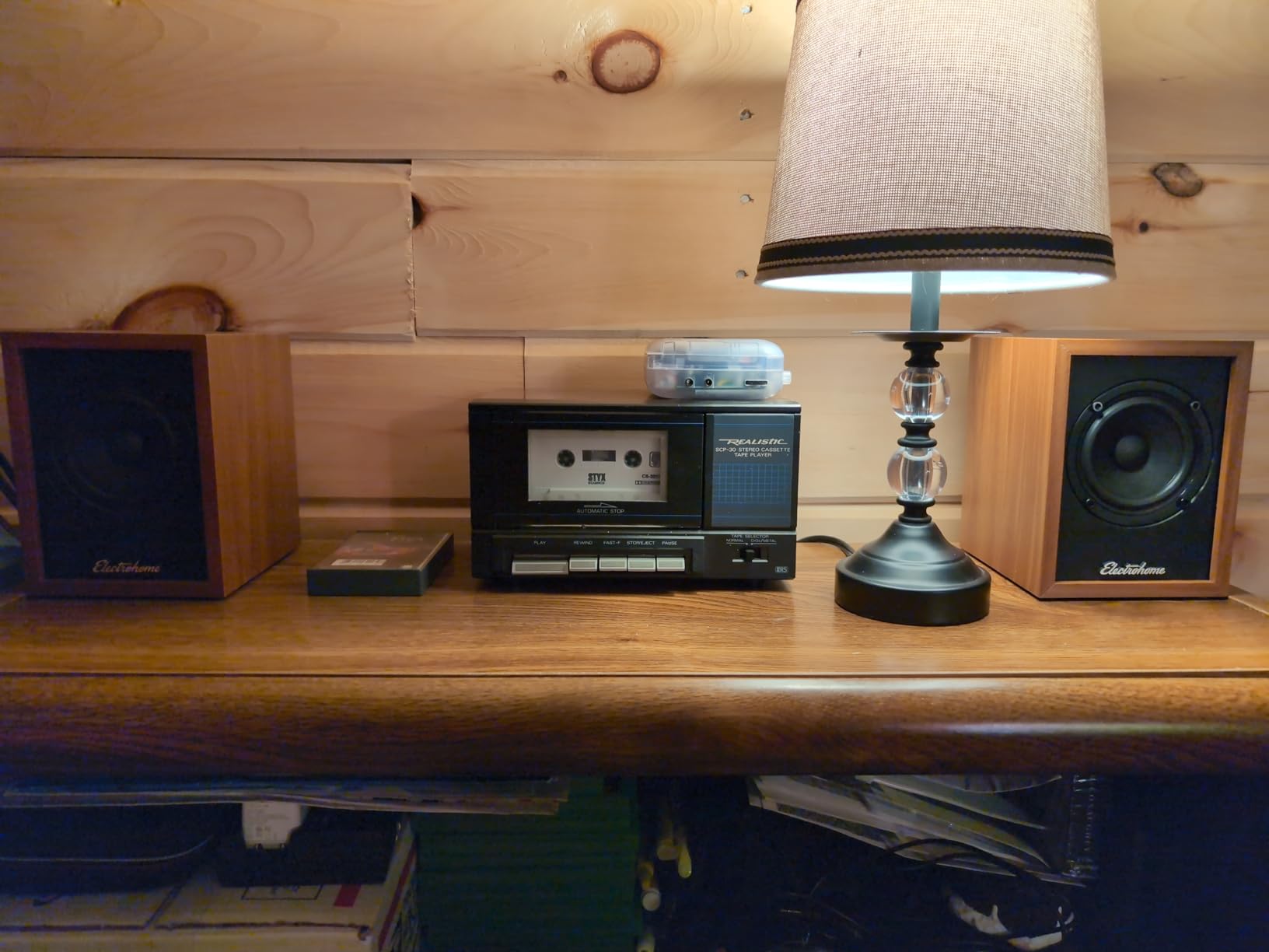 Electrohome Huntley Powered Bookshelf Speakers with Built-in Amplifier and 3