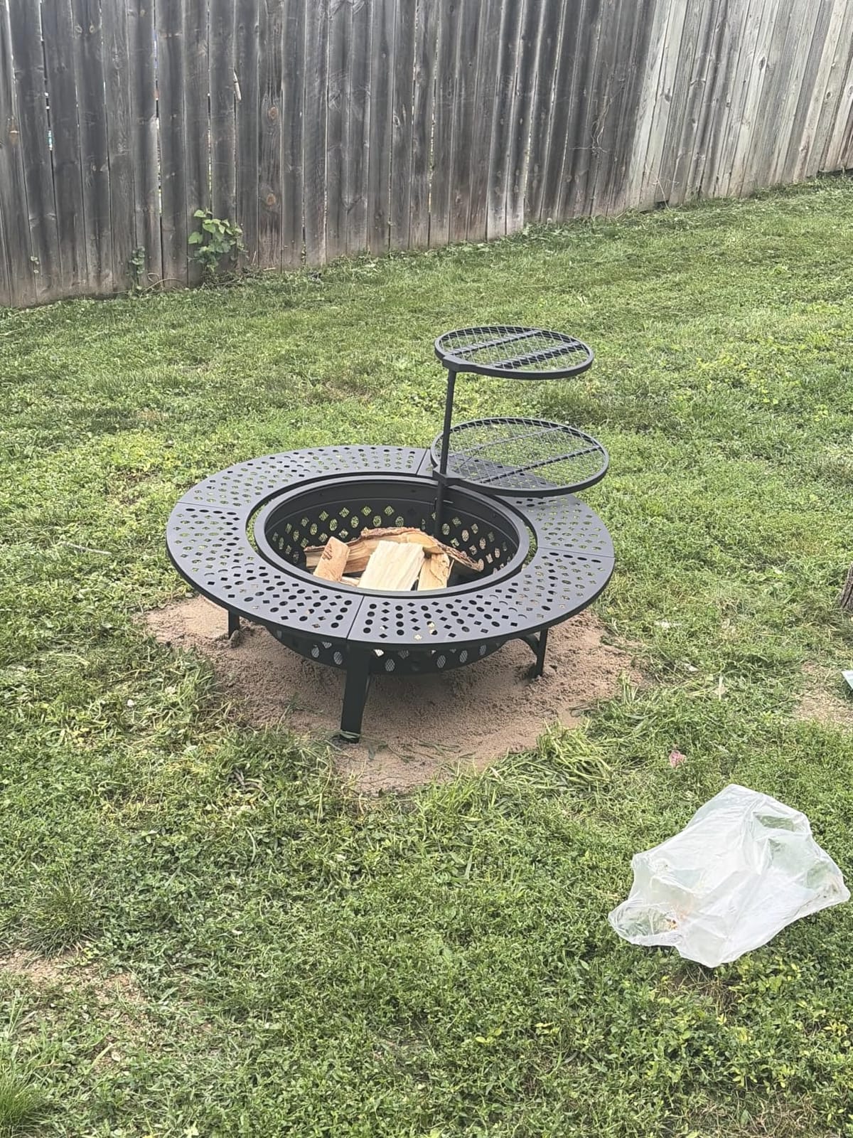 OutVue 42 Inch Fire Pit with 2 Grills, Lid, Poker customer photo 1