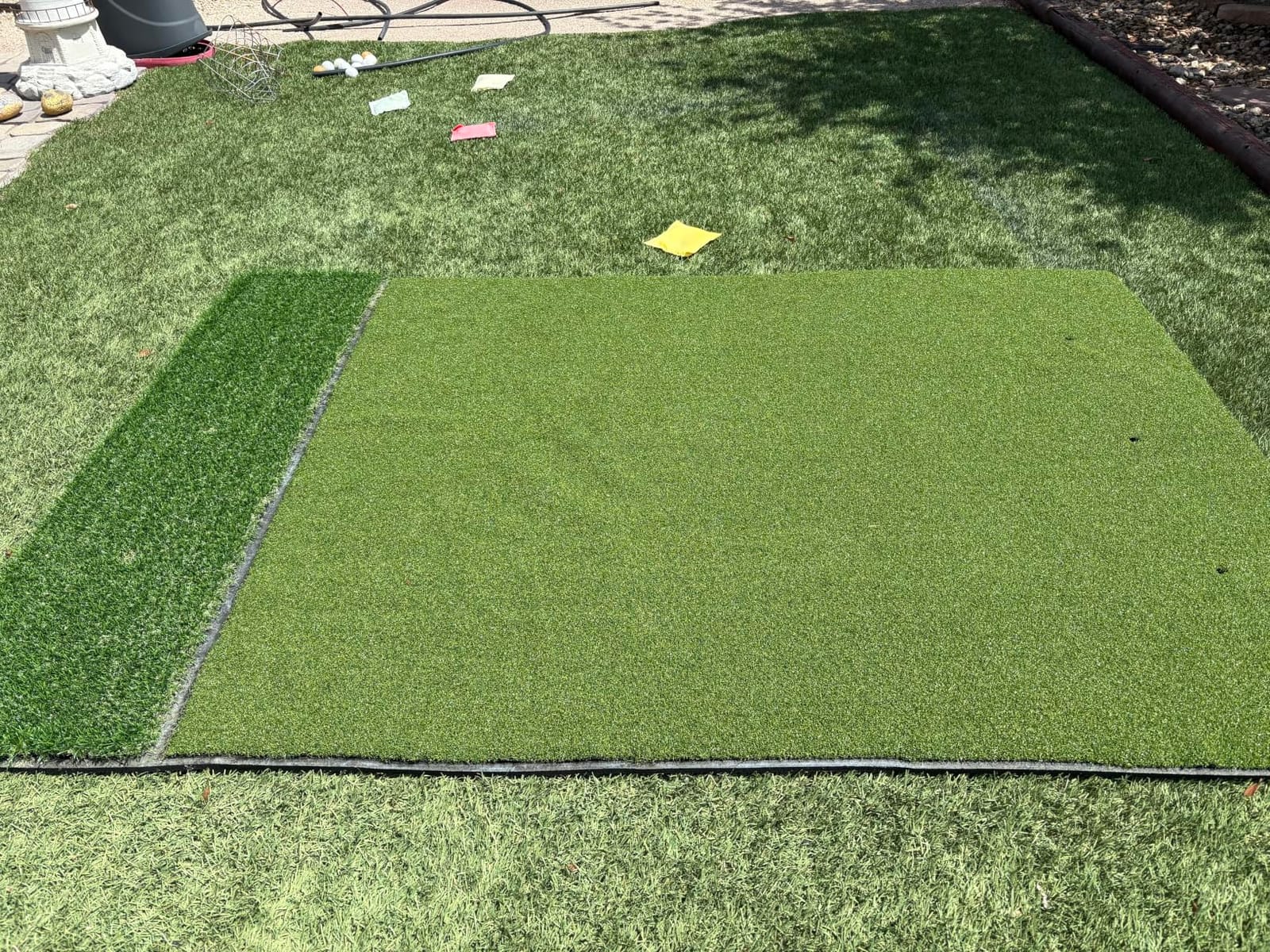 Premium Dual-Turf Golf Mat: 5x4ft, 6x4ft, 21mm to 50mm Thickened Base for Backyard, Driving Range, Indoor & Outdoor Practice Hitting, Swing & Chipping customer photo 2
