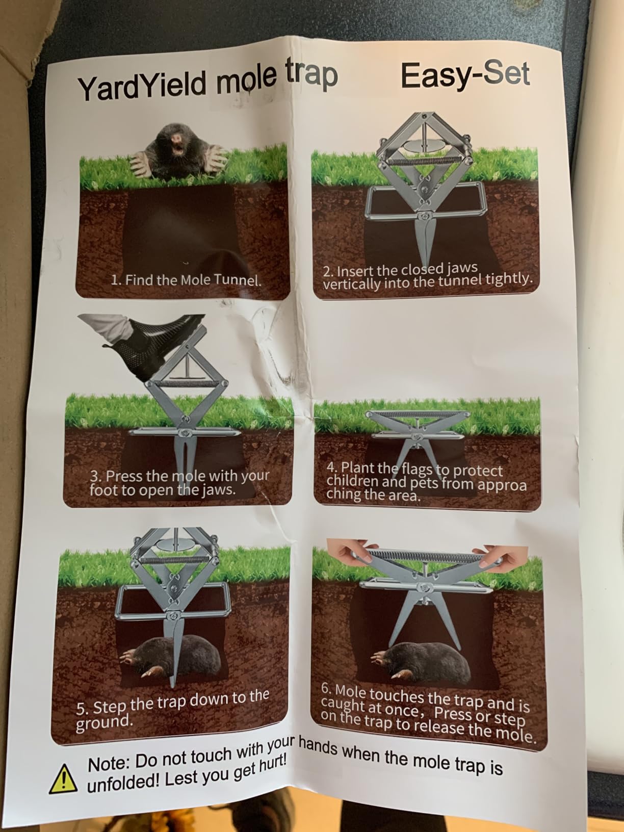 Mole Trap, Galvanized Steel Scissor Trap for Moles and Gophers, Silver customer photo 2