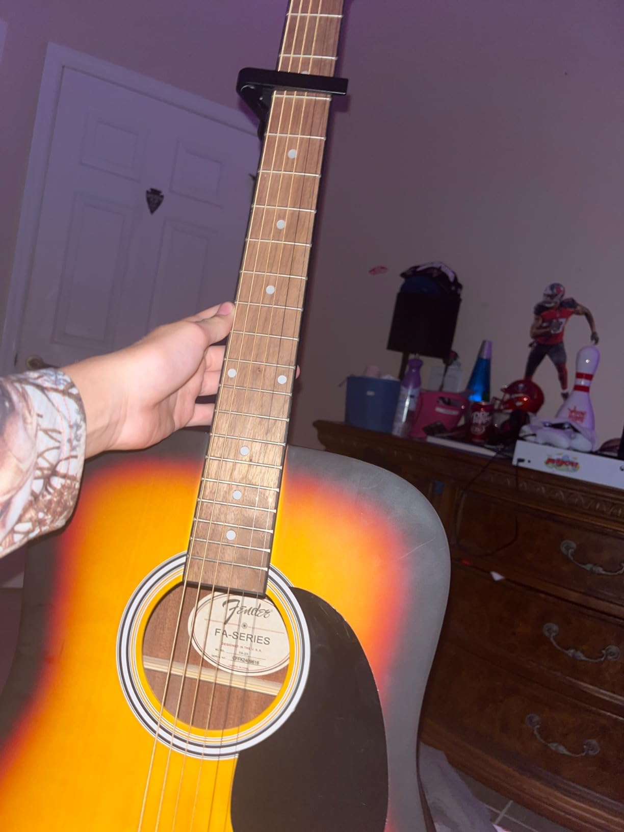 Fender FA-25 Dreadnought Acoustic Guitar, Beginner Guitar, with 2-Year Warranty, Includes Free Lessons, Sunburst customer photo 2