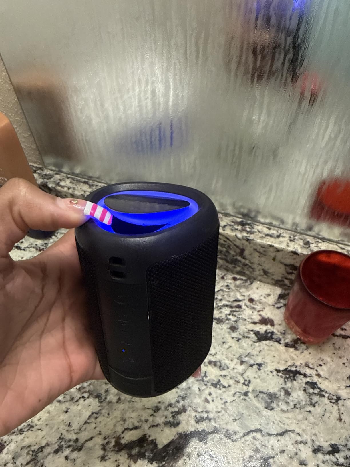 Portable Bluetooth Speaker Gift Ideas: Outdoor Travel Essentials Waterproof customer photo 2